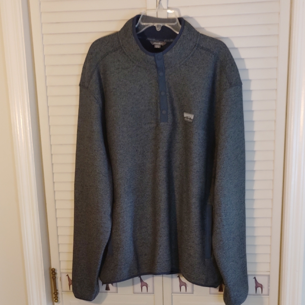 Eddie Bauer Men's Charcoal Crewneck Sweatshirt